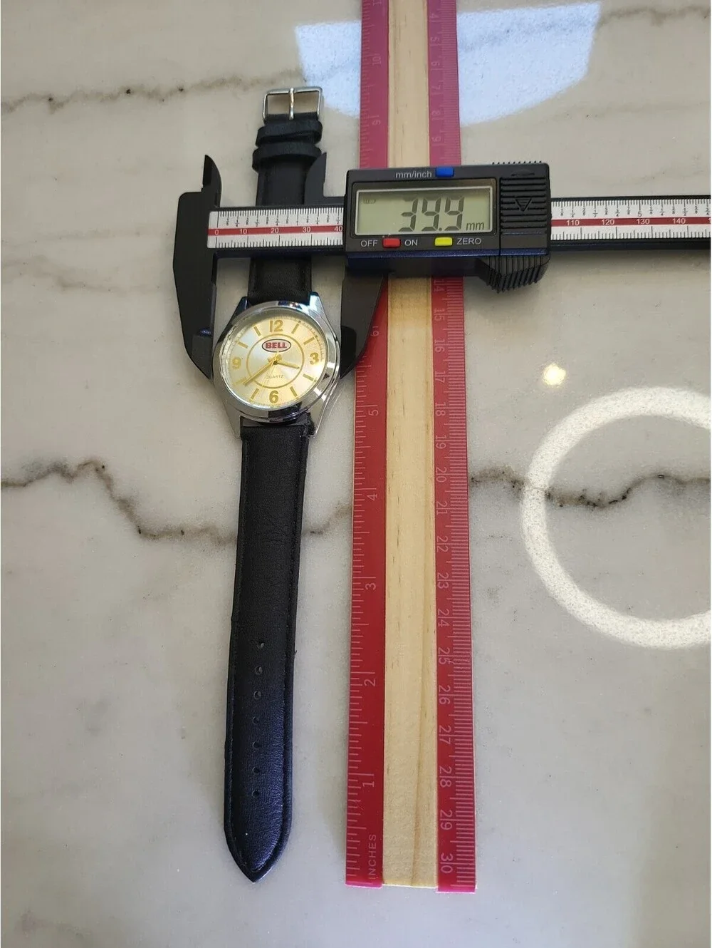 Men's Quartz Watch Working New Battery Motorcycle 40mm Bell Helmets Racing Works